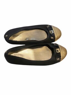 Michael Kors Black Glitter Flats